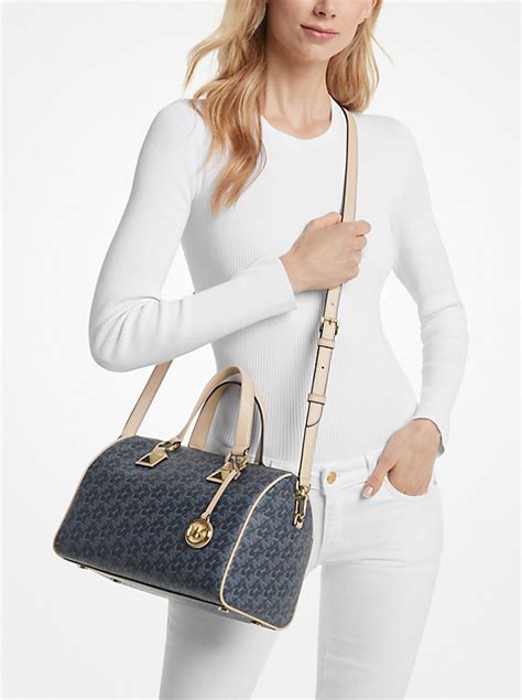 michael kors grayson tasche 2 größen|Grayson Medium Empire Signature Logo Satchel .